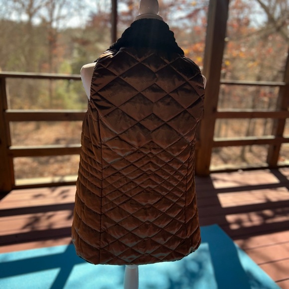 The North Face Curry Gold Black Reversible Vest SZ M - Picture 3 of 8